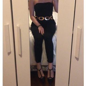 Black stretchy romper